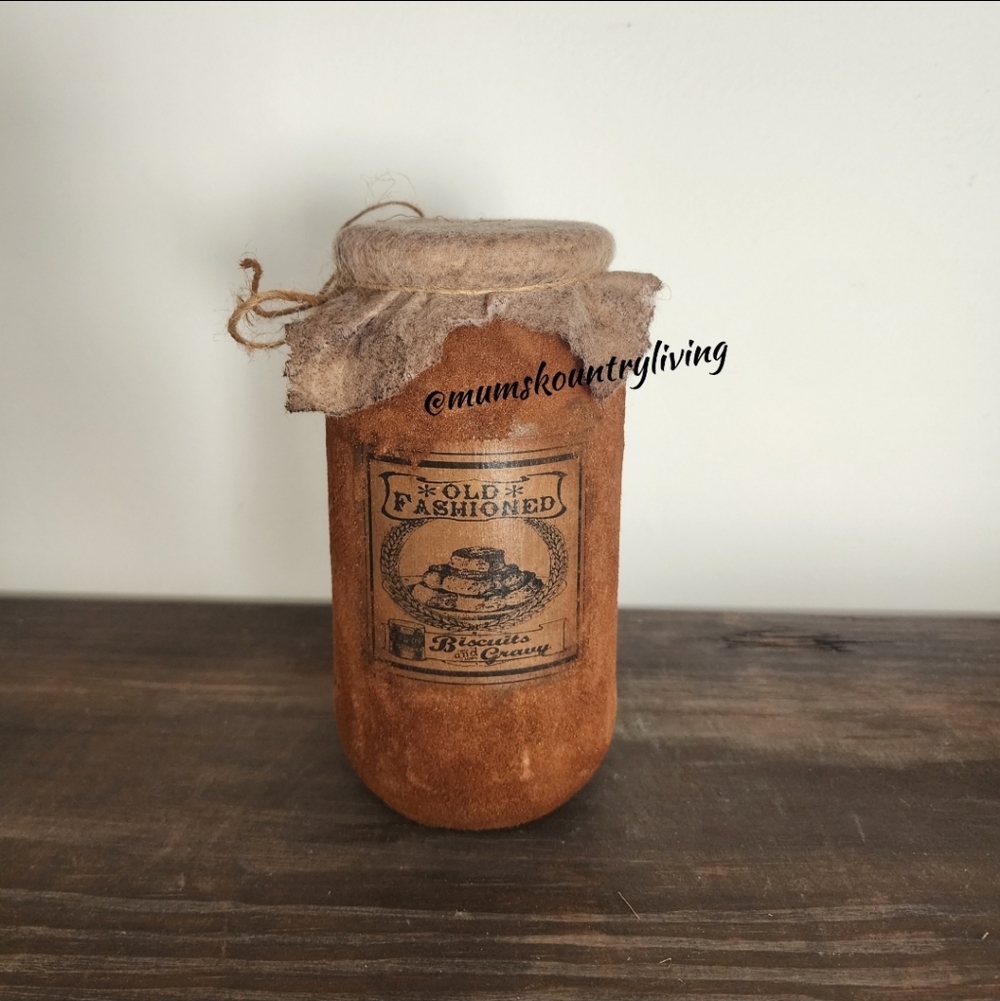 Old Fashioned Glass Jar